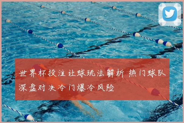 世界杯投注让球玩法解析 热门球队深盘对决冷门爆冷风险